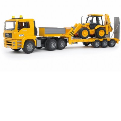 camion bilico man con scavatore jbc 4cx