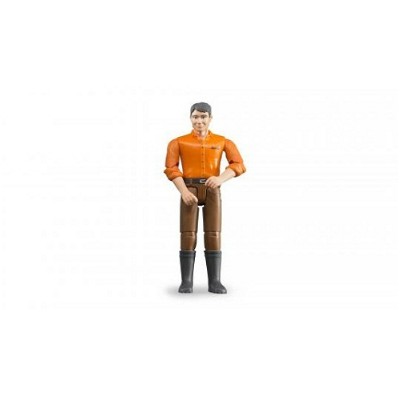 uomo con jeans marroni