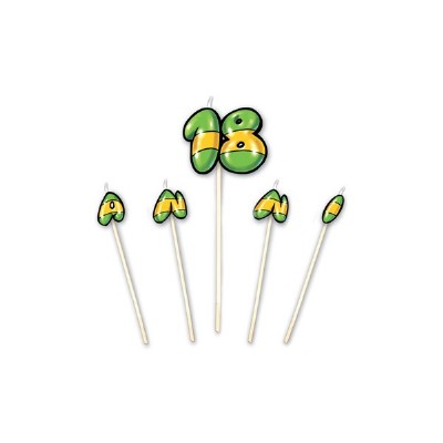 candeline 18 anni verde