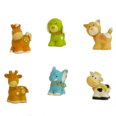 animaletti della fattoria in resina - soggetti assortiti per bomboniere