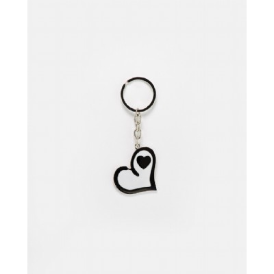 ail porta chiavi cuore bianco