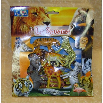 animali dello zoo con staccionata