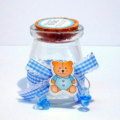 baby glass bottiglia cielo