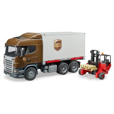 camion scania ups con muletto