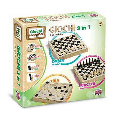 dama/scacchi/tria  in legno