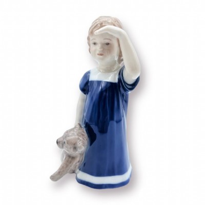 elsa che aspetta in porcellana royal copenhagen