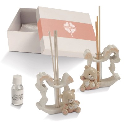 felice diffusore con orsetto  rosa