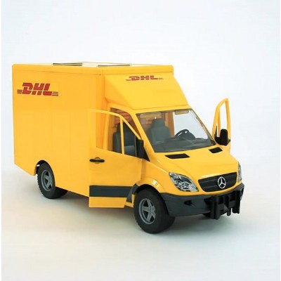 furgone mb sprinter dhl con muletto e pallet