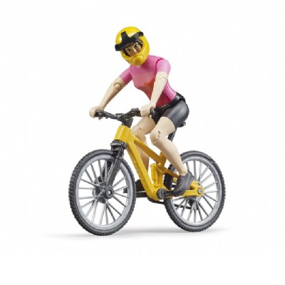 mountain bike con ciclista