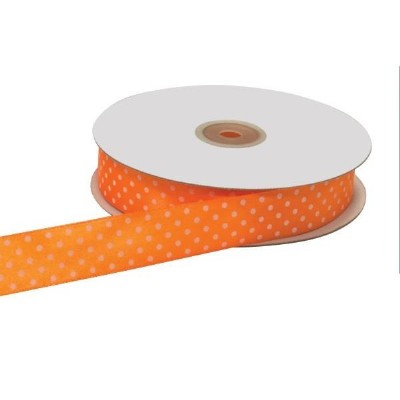 nastro 10 mm doppio raso arancio pois