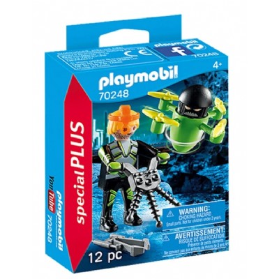 play mobil - agente con drone (70248)
