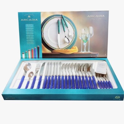 eme arcadia servizio posate 24 pz blu