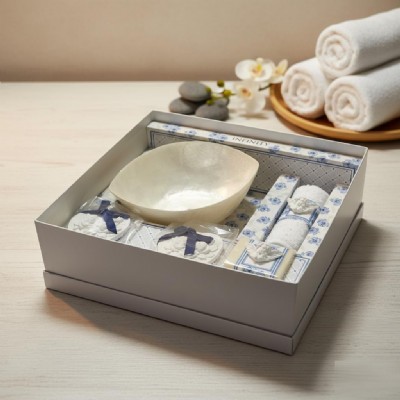 set regalo incanto ovale lavanda e madreperla