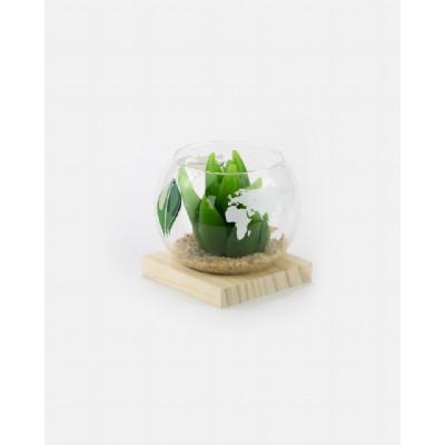 green - sfera grande con candela