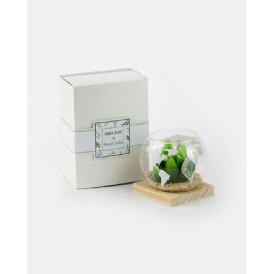 green - sfera media con candela