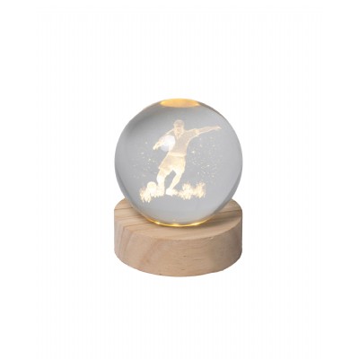 sfera piccola calciatore con luce