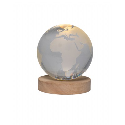sfera piccola mondo con luce