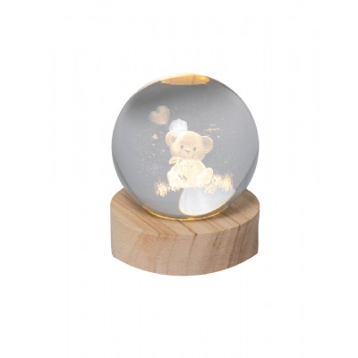 sfera piccola orso con luce