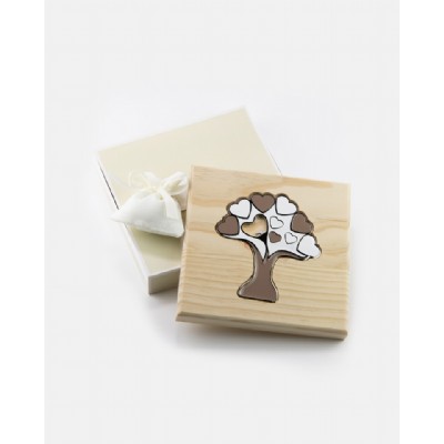 sottopentola albero bianco-beige