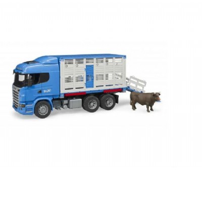camion scania blu per trasporto animali
