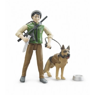 guardia forestale con cane