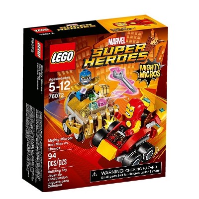 super heroes - iron man contro thanos (76072)