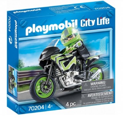 play mobil - motociclista (70204)