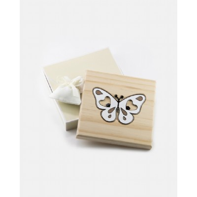 sottopentola farfalla bianco-beige